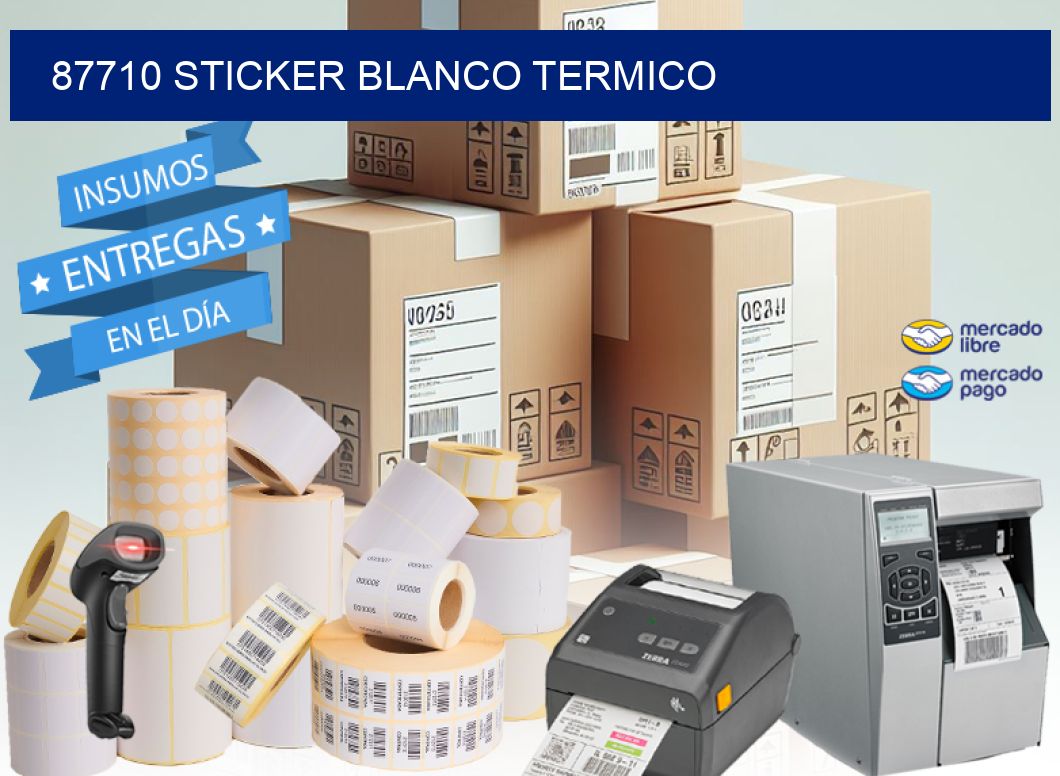 87710 sticker blanco termico