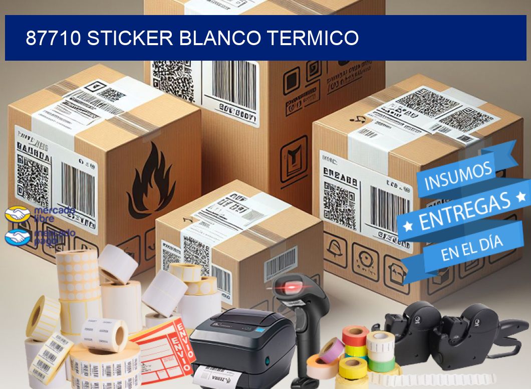 87710 sticker blanco termico