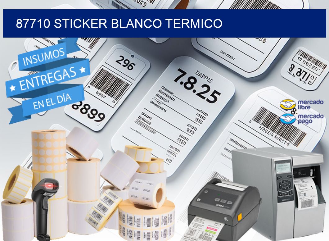 87710 sticker blanco termico