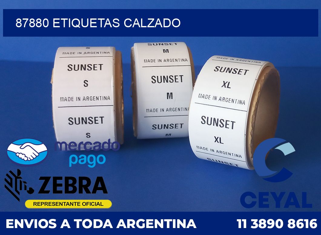87880 ETIQUETAS CALZADO