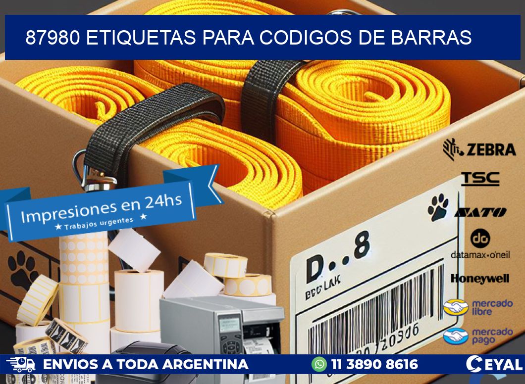 87980 ETIQUETAS PARA CODIGOS DE BARRAS