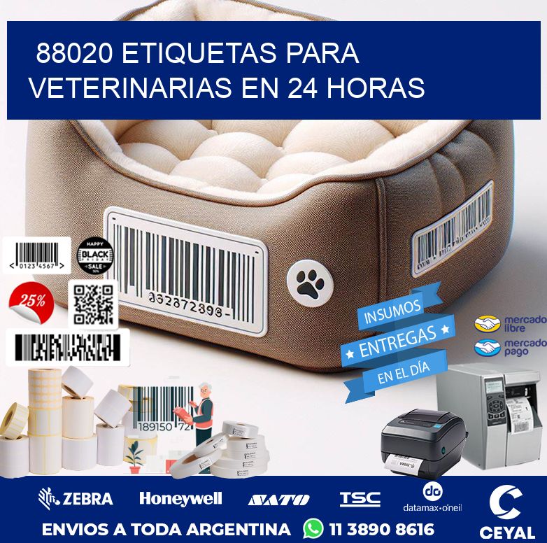 88020 ETIQUETAS PARA VETERINARIAS EN 24 HORAS