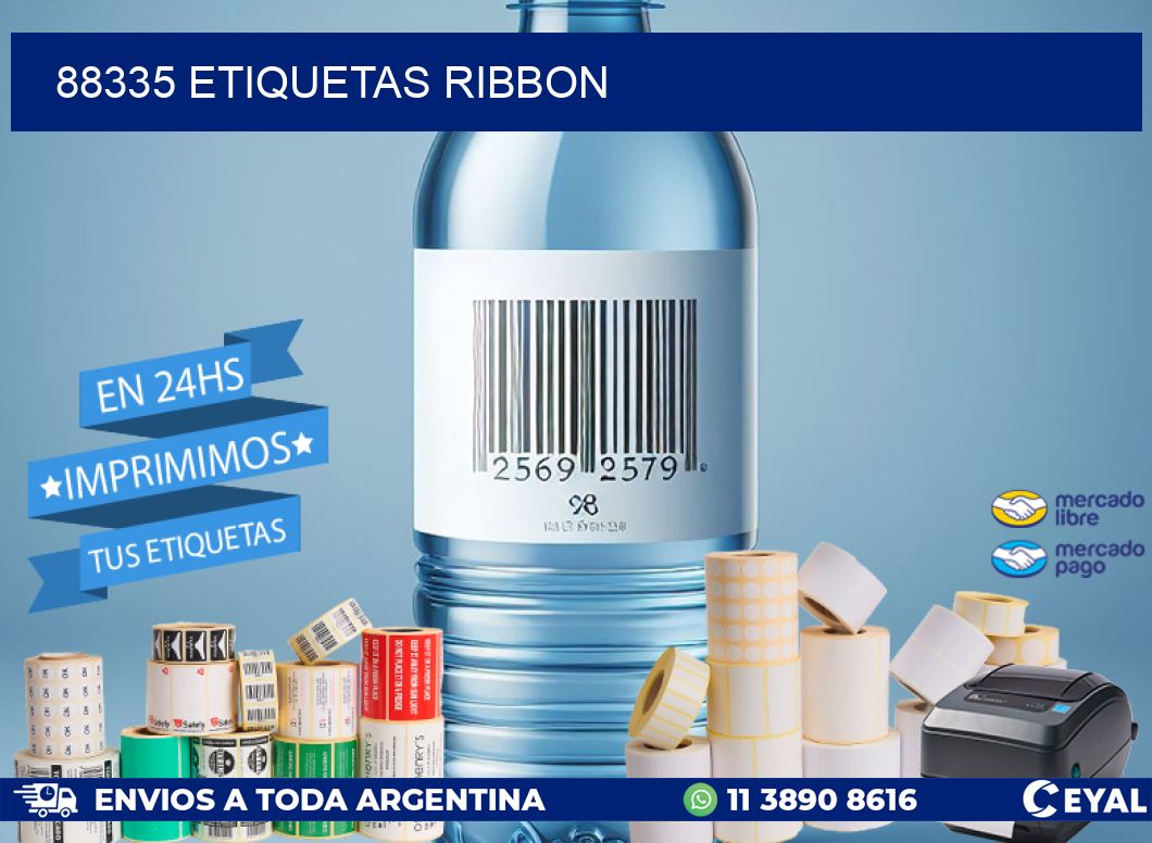 88335 ETIQUETAS RIBBON