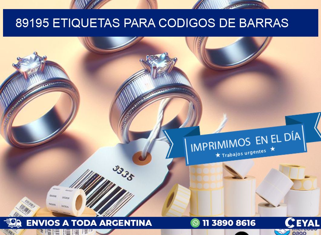 89195 ETIQUETAS PARA CODIGOS DE BARRAS