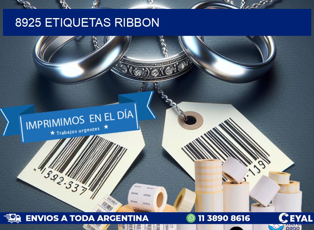 8925 ETIQUETAS RIBBON