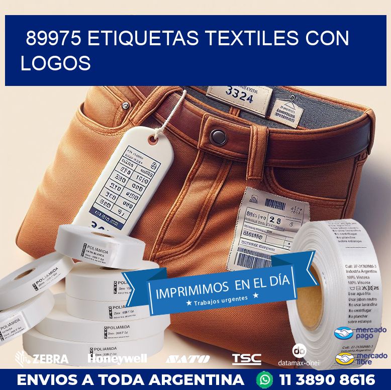 89975 ETIQUETAS TEXTILES CON LOGOS