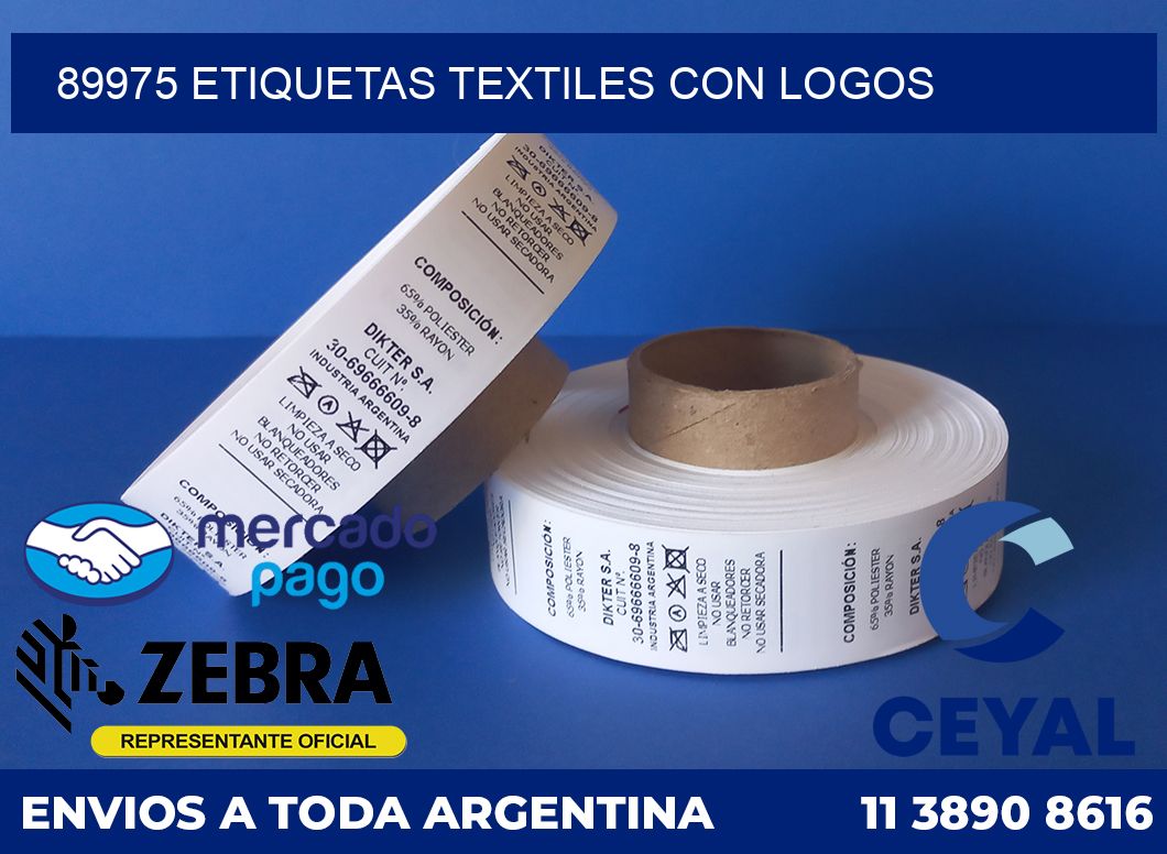 89975 ETIQUETAS TEXTILES CON LOGOS