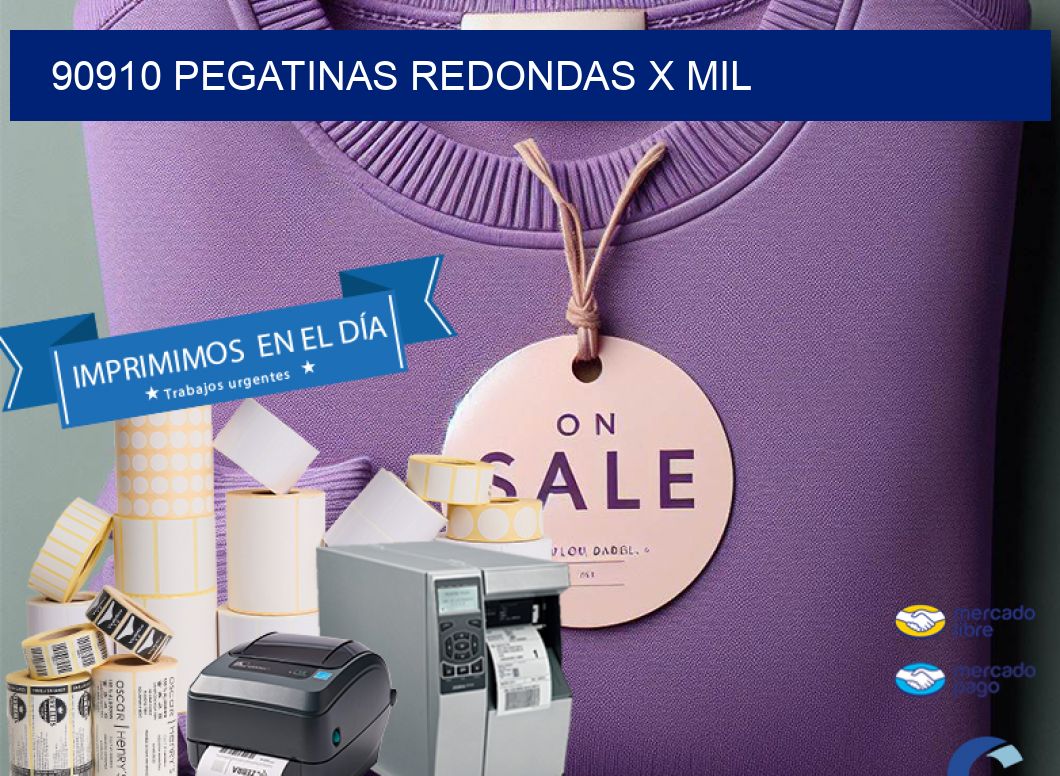 90910 PEGATINAS REDONDAS X MIL