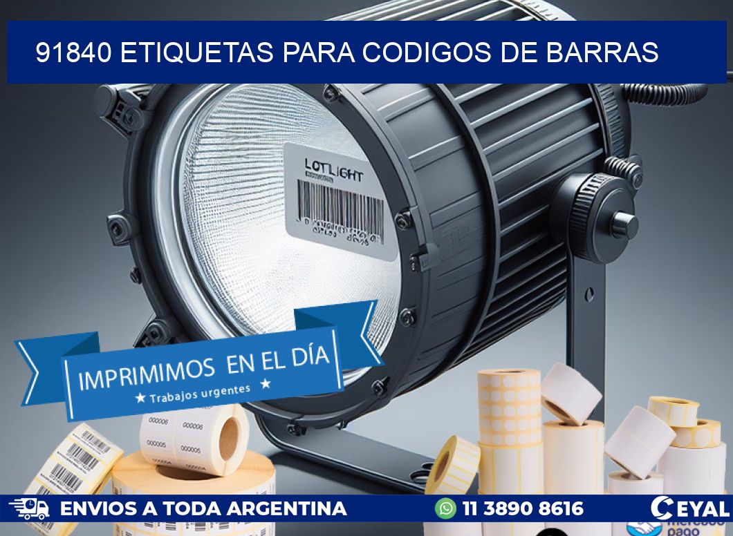 91840 ETIQUETAS PARA CODIGOS DE BARRAS