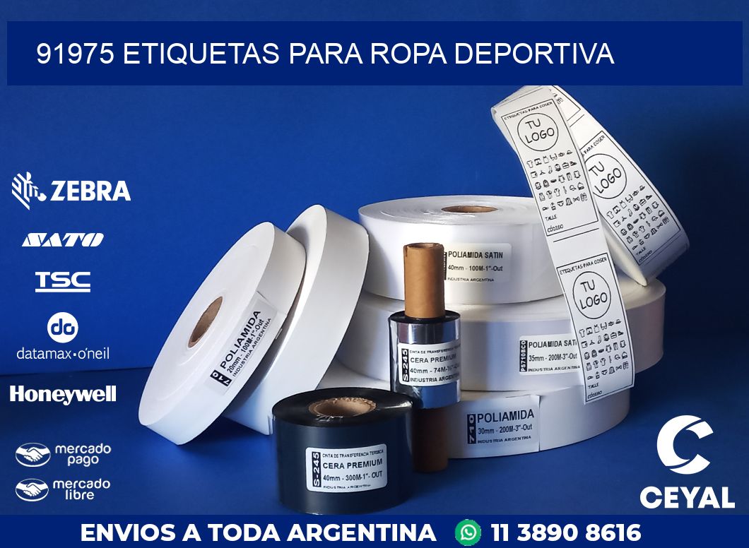 91975 ETIQUETAS PARA ROPA DEPORTIVA