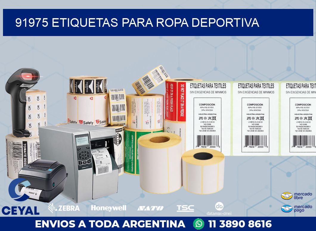 91975 ETIQUETAS PARA ROPA DEPORTIVA