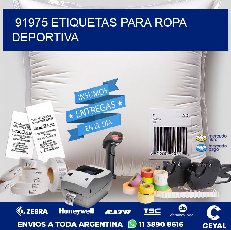91975 ETIQUETAS PARA ROPA DEPORTIVA