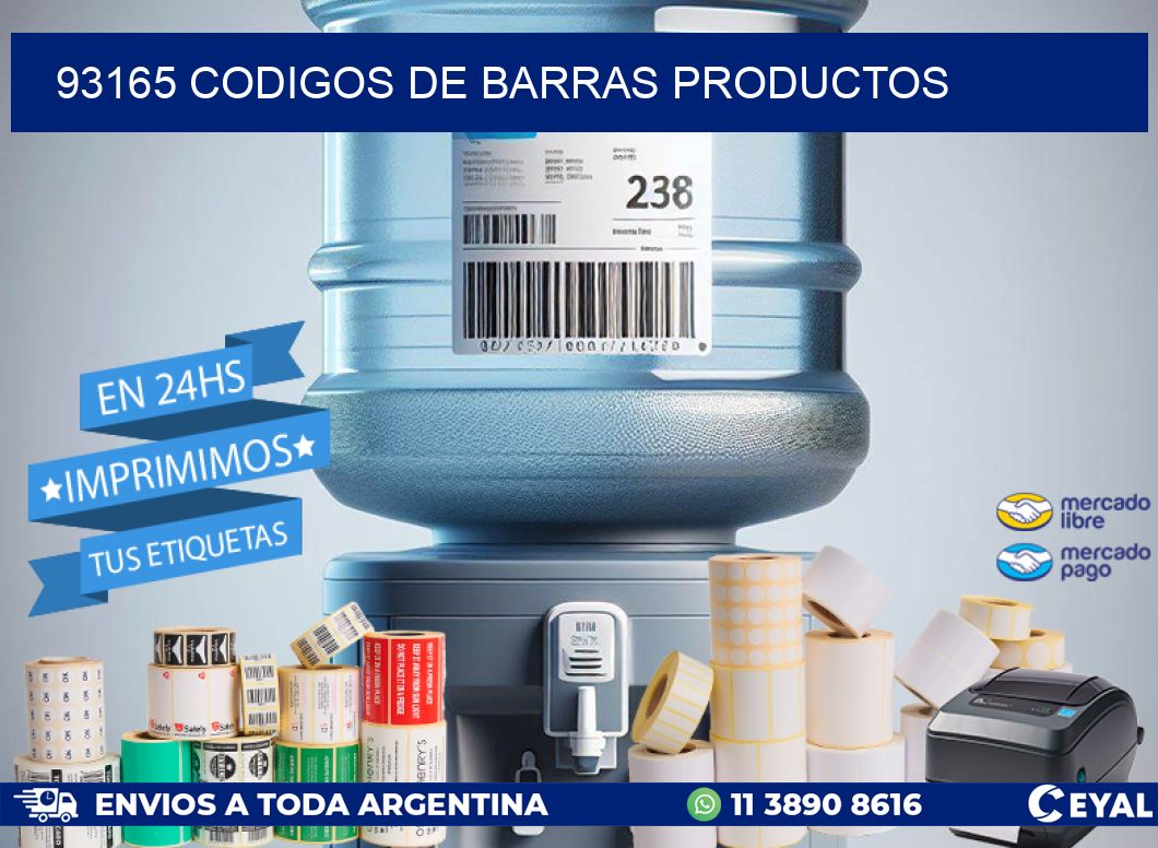 93165 codigos de barras productos
