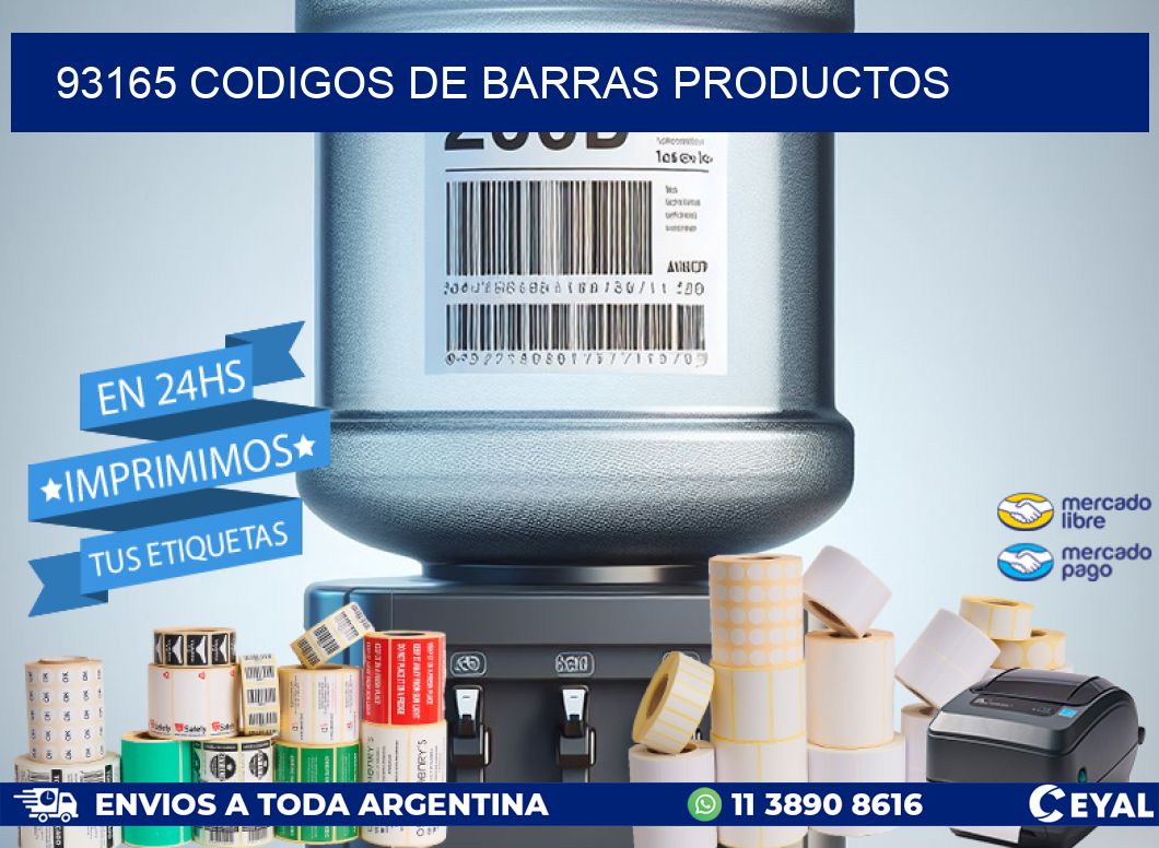 93165 codigos de barras productos