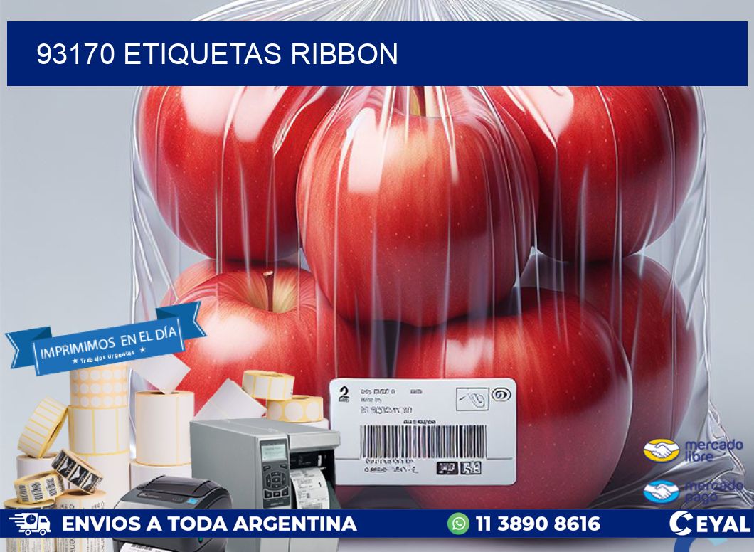 93170 ETIQUETAS RIBBON