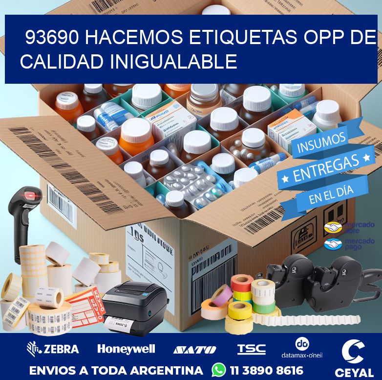 93690 HACEMOS ETIQUETAS OPP DE CALIDAD INIGUALABLE