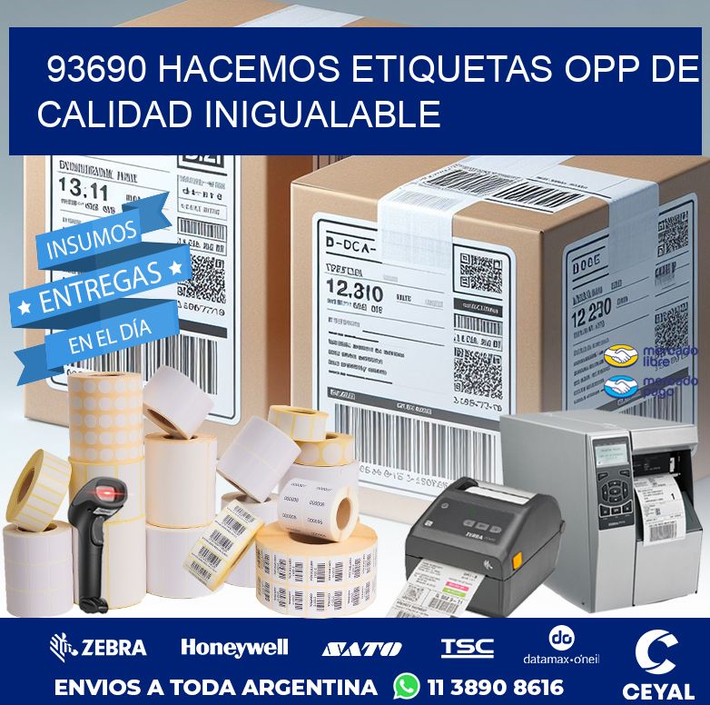 93690 HACEMOS ETIQUETAS OPP DE CALIDAD INIGUALABLE