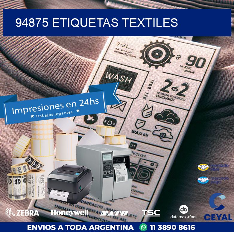 94875 ETIQUETAS TEXTILES