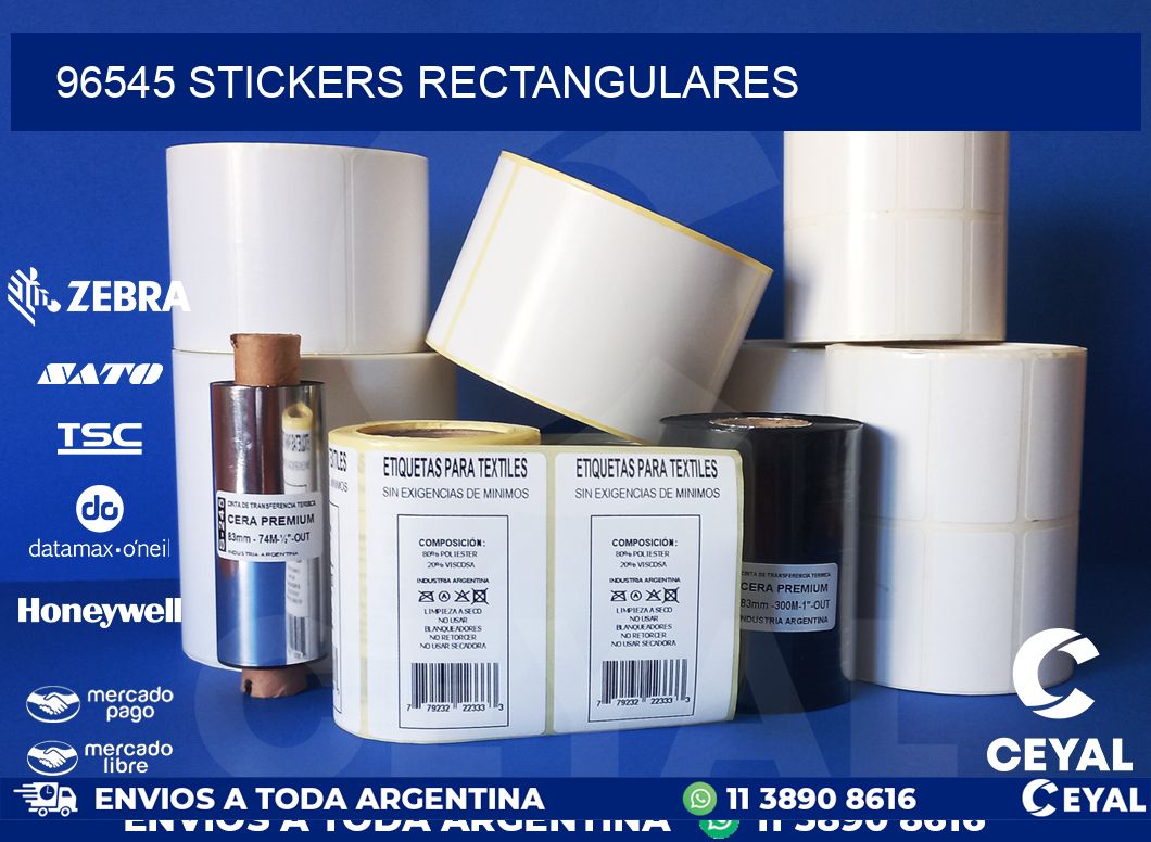 96545 Stickers rectangulares