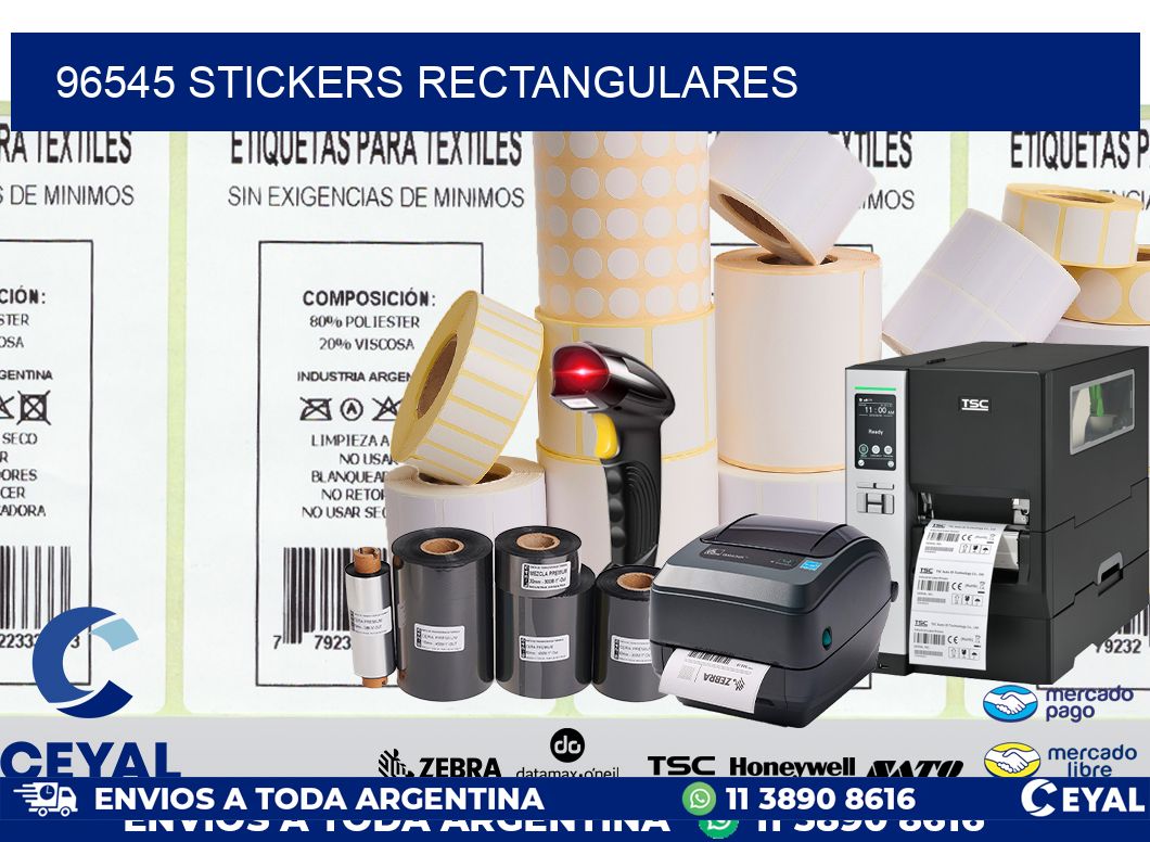 96545 Stickers rectangulares