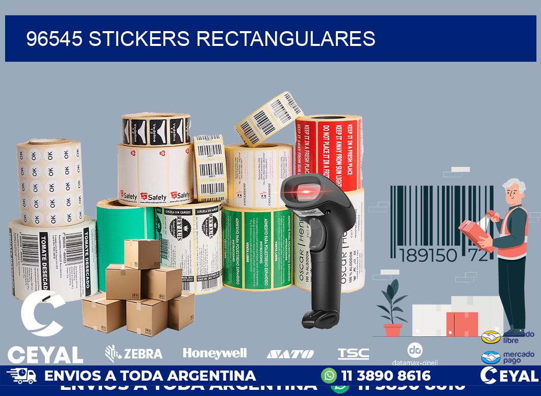 96545 Stickers rectangulares