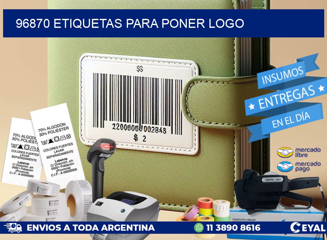 96870 ETIQUETAS PARA PONER LOGO