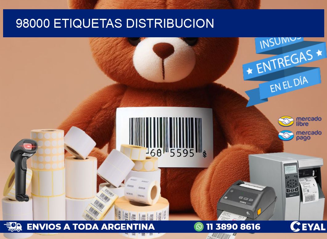 98000 etiquetas distribucion