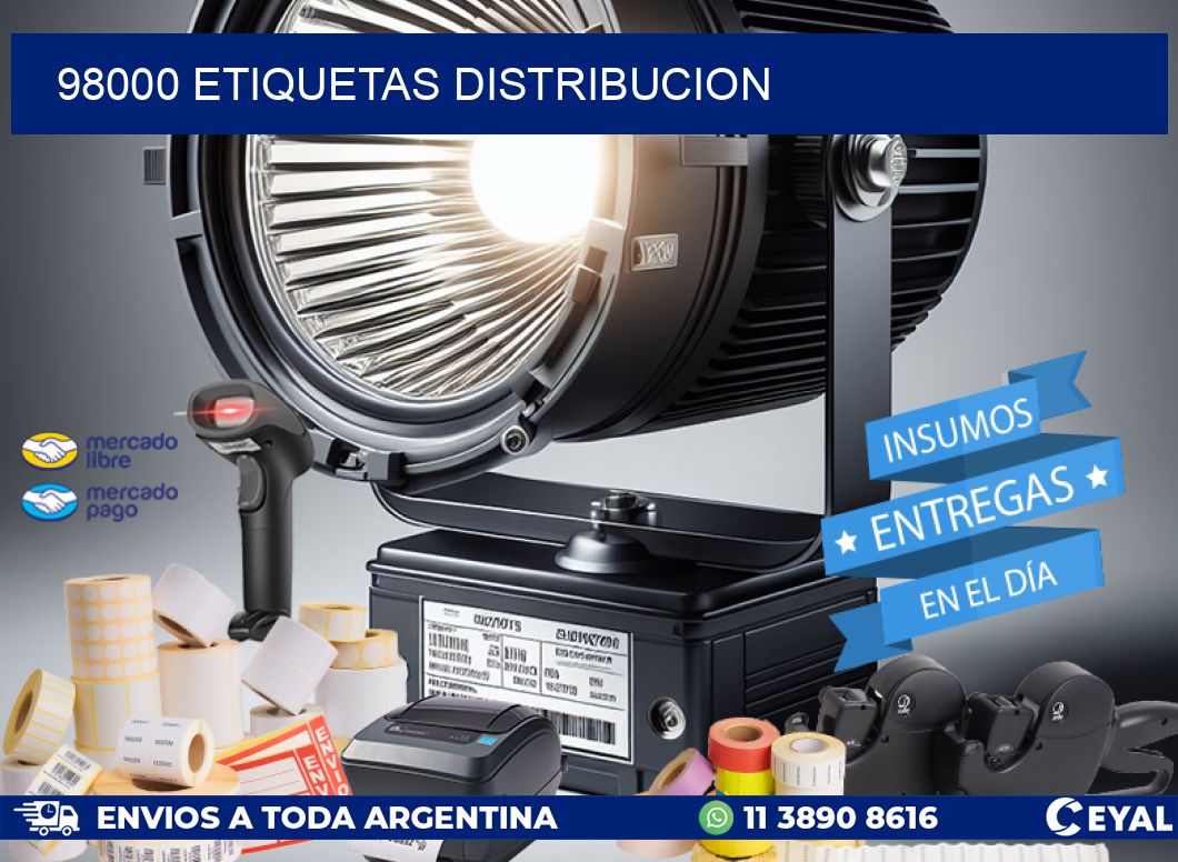 98000 etiquetas distribucion