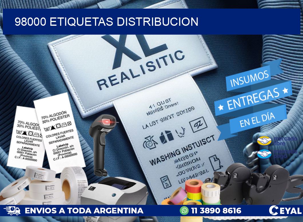 98000 etiquetas distribucion