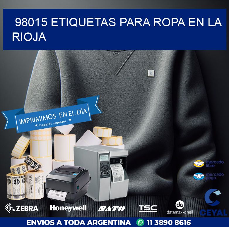 98015 ETIQUETAS PARA ROPA EN LA RIOJA