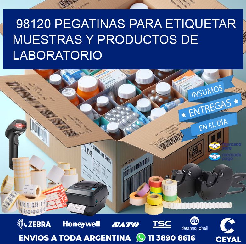 98120 PEGATINAS PARA ETIQUETAR MUESTRAS Y PRODUCTOS DE LABORATORIO