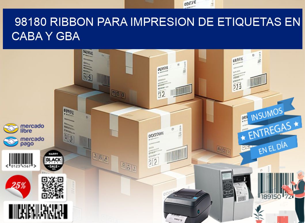 98180 RIBBON PARA IMPRESION DE ETIQUETAS EN CABA Y GBA