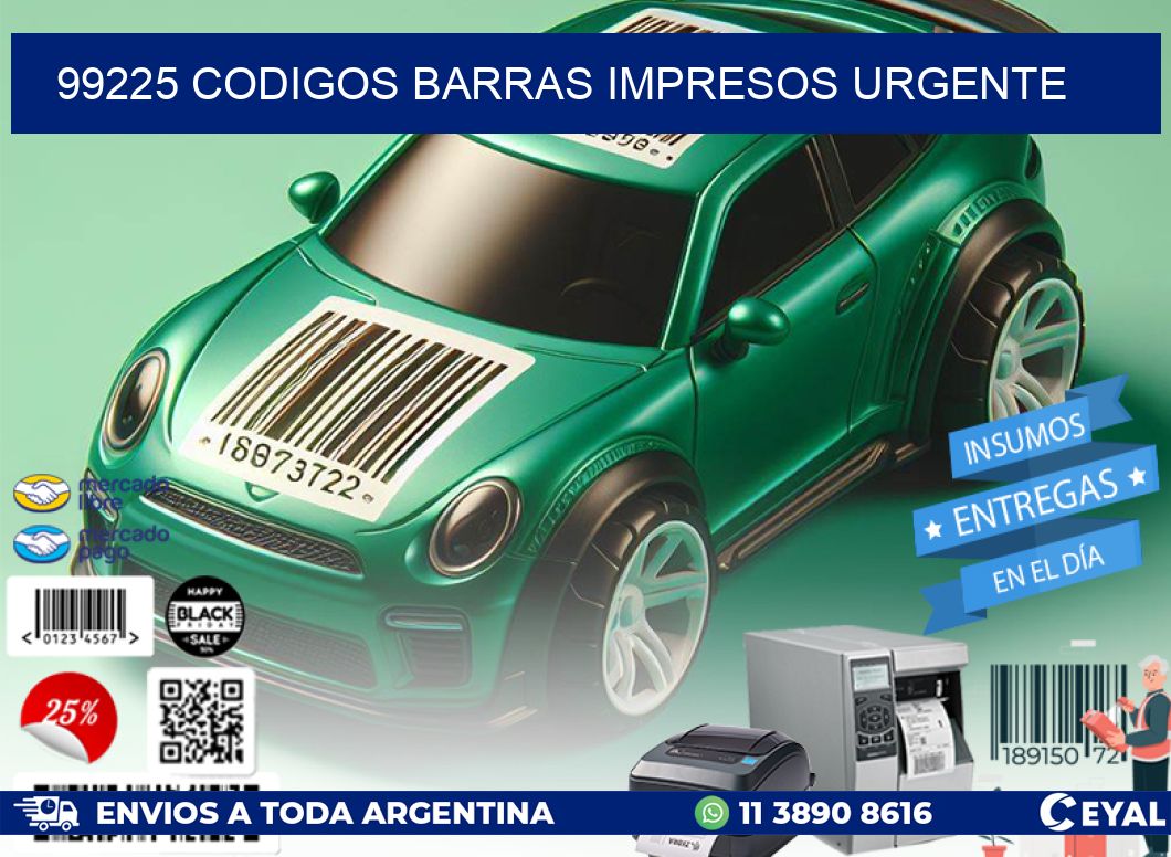 99225 CODIGOS BARRAS IMPRESOS URGENTE