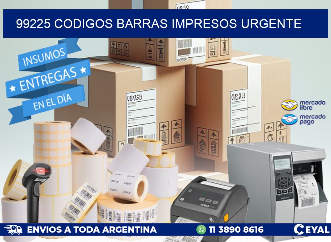 99225 CODIGOS BARRAS IMPRESOS URGENTE