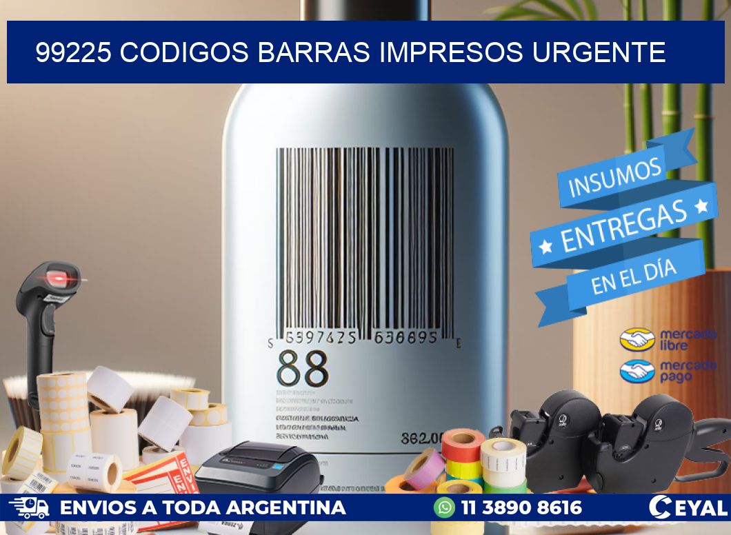 99225 CODIGOS BARRAS IMPRESOS URGENTE