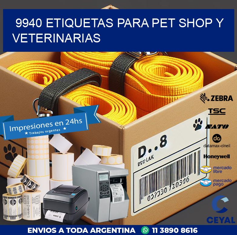 9940 ETIQUETAS PARA PET SHOP Y VETERINARIAS