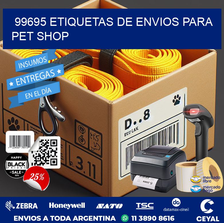 99695 ETIQUETAS DE ENVIOS PARA PET SHOP