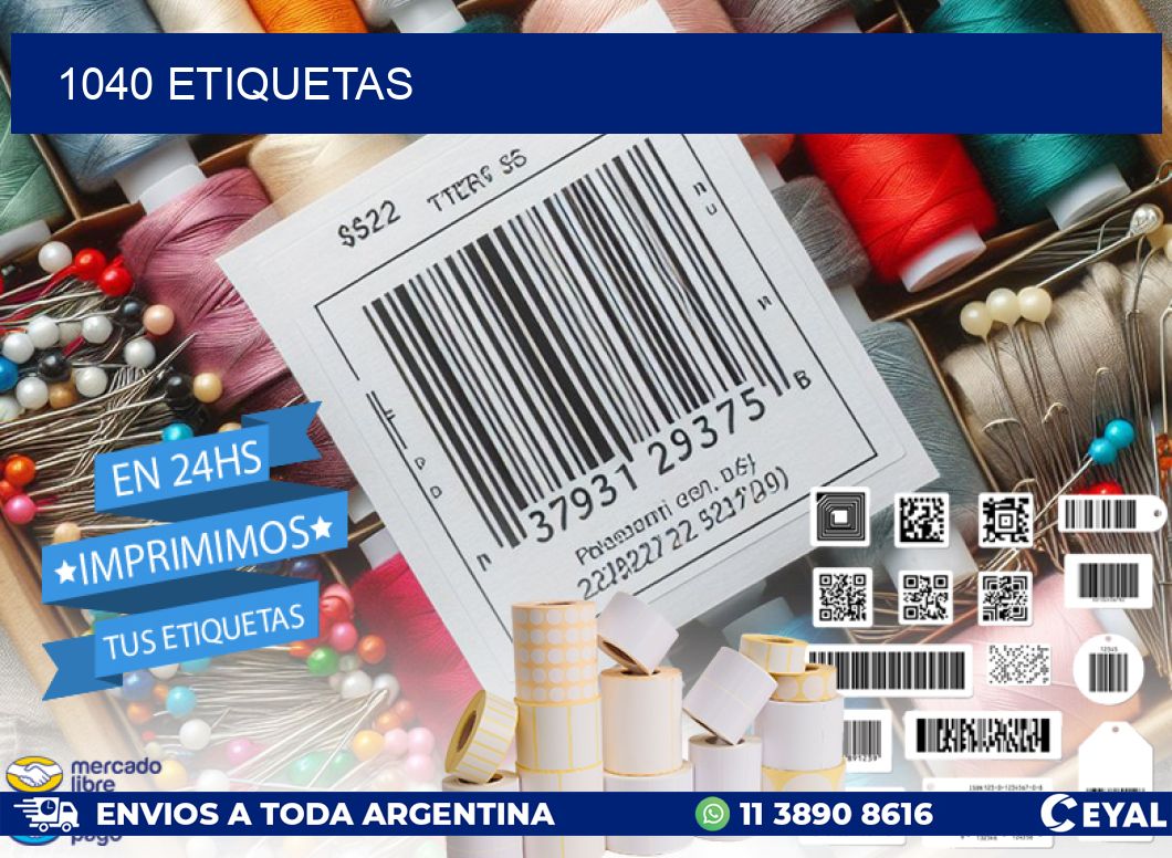 1040 ETIQUETAS