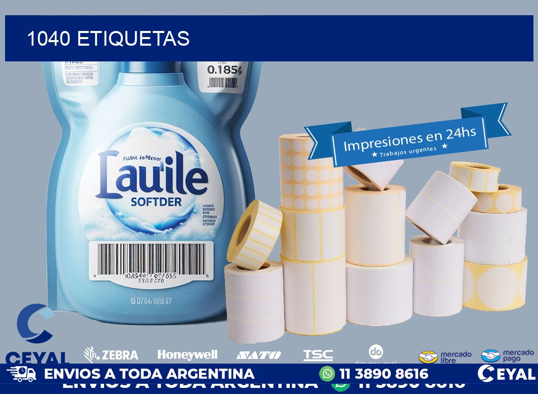1040 ETIQUETAS