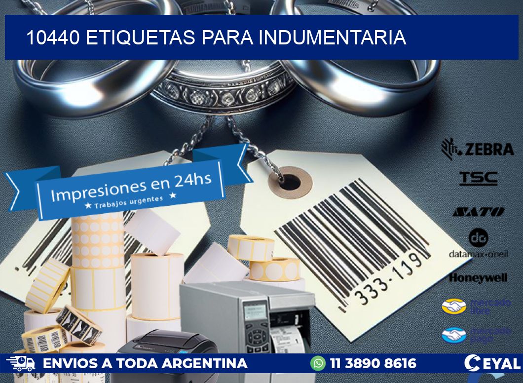 10440 ETIQUETAS PARA INDUMENTARIA