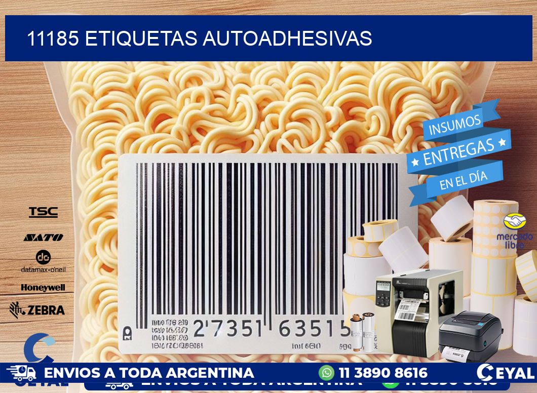11185 ETIQUETAS AUTOADHESIVAS