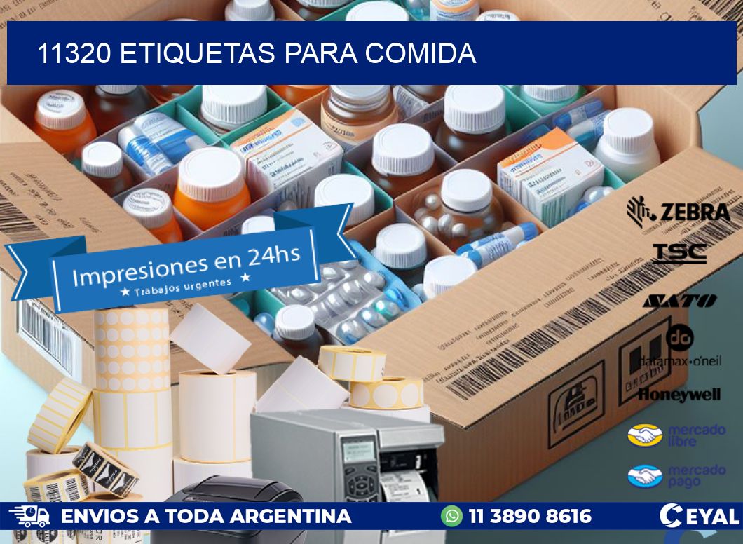 11320 ETIQUETAS PARA COMIDA