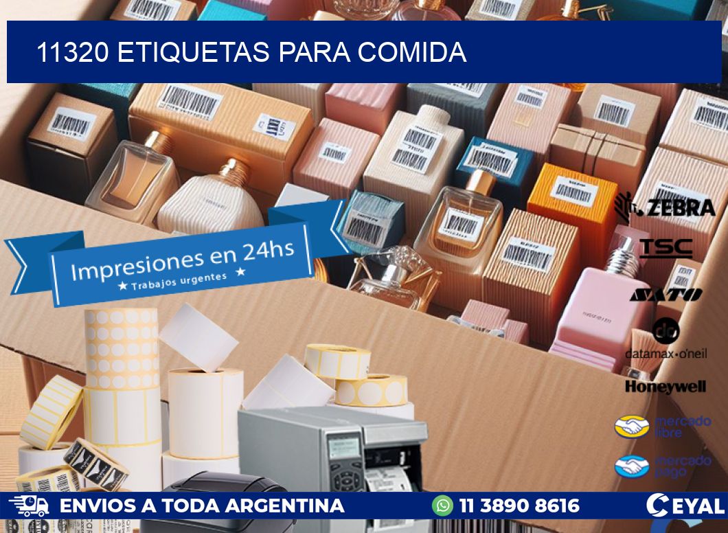 11320 ETIQUETAS PARA COMIDA