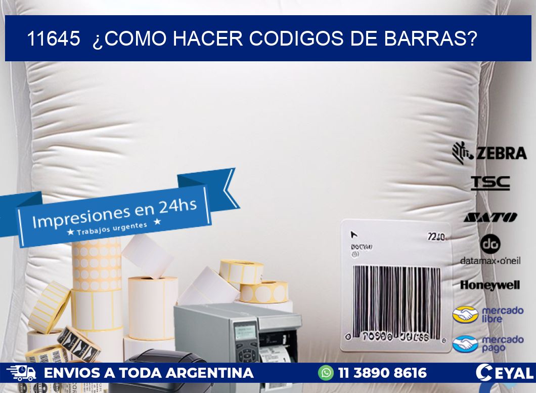 11645  ¿COMO HACER CODIGOS DE BARRAS?