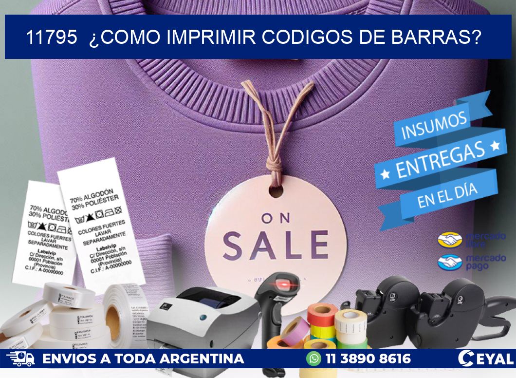 11795  ¿COMO IMPRIMIR CODIGOS DE BARRAS?