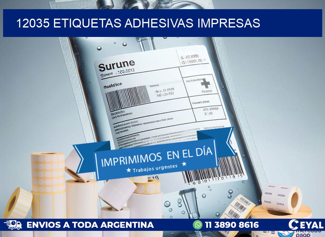 12035 ETIQUETAS ADHESIVAS IMPRESAS