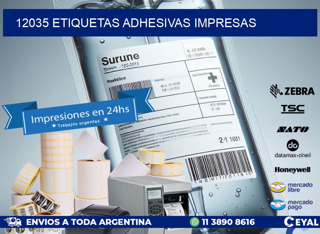 12035 ETIQUETAS ADHESIVAS IMPRESAS
