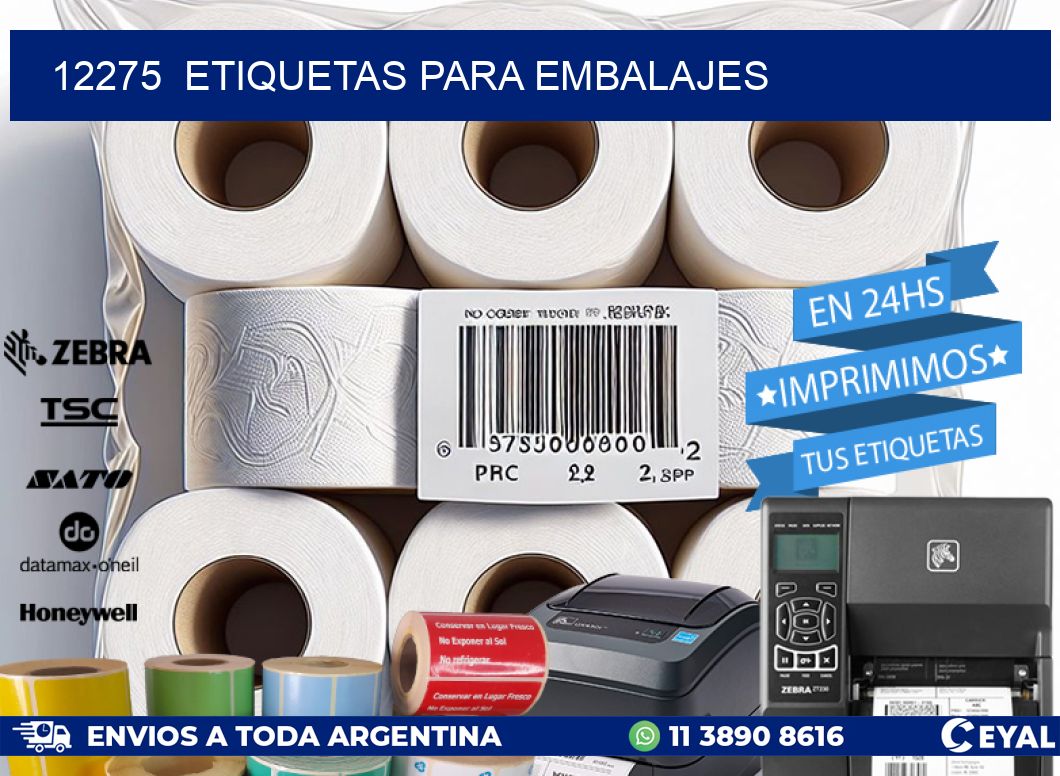 12275  ETIQUETAS PARA EMBALAJES