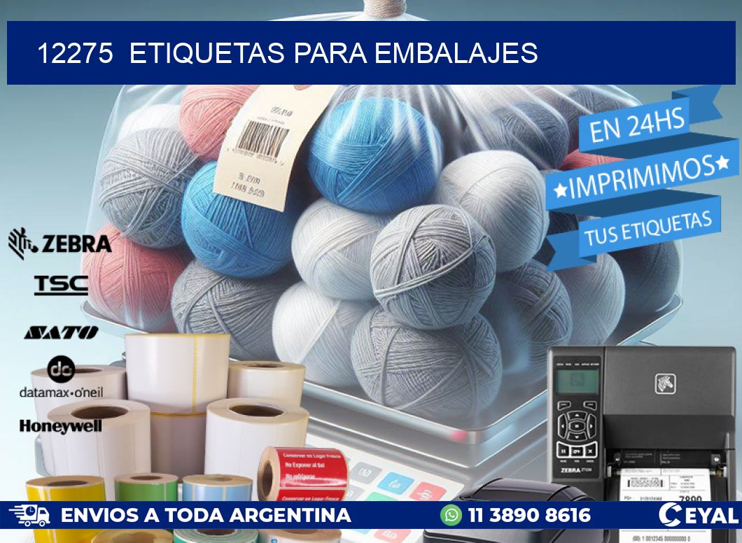 12275  ETIQUETAS PARA EMBALAJES