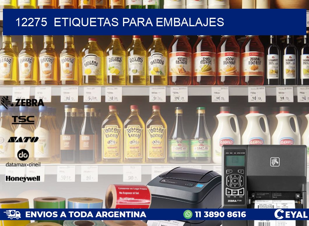 12275  ETIQUETAS PARA EMBALAJES